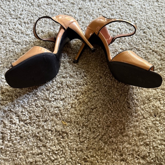Prada Women's Beige Open-Toe Heels - Picture 2 of 3